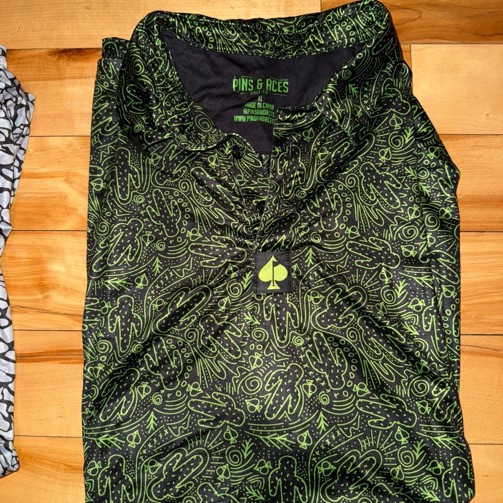 Pins & Aces Men's Golf Polo Shirts - Various Pattern Bundle - Picture 4 of 6